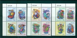 Australia - Sc# 2645a-53a. Signos del zodiaco 2007. Bloques MNH. $12,00. - Imagen 1 de 1