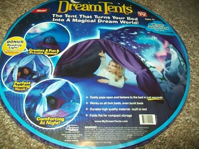 Dream Tents Winter Wonderland Twin Size Pop Up Bed Tent Girl's Brand New Sealed - Image 1 of 3
