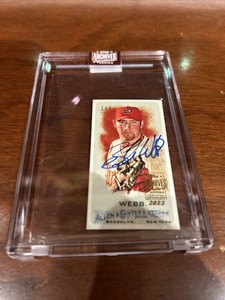 BRANDON WEBB Signed 2023 Topps Archives Signatures 1/1 On Card Autographed