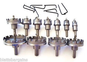 11 piezas JUEGO DE CORTADOR DE ORIFICIOS DE CARBURO TCT K&W kct broca de chapa de tungsteno 3/4""-3"" - Imagen 1 de 3
