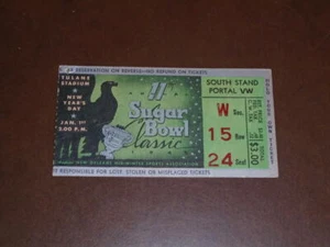 1945 SUGAR BOWL FOOTBALL TICKET STUB ALABAMA VS DUKE - Picture 1 of 2