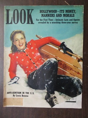 LOOK MAGAZINE DECEMBER 16, 1941 BARBARA BRITTON ANTI-SEMITISIM IN THE U.S. WWII - Image 1 of 2