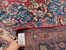 BIG ORIENTAL RUG VINTAGE 9x12 WOOL ANTIQUE handmade carpet HAND-KNOTTED 10x12 ft