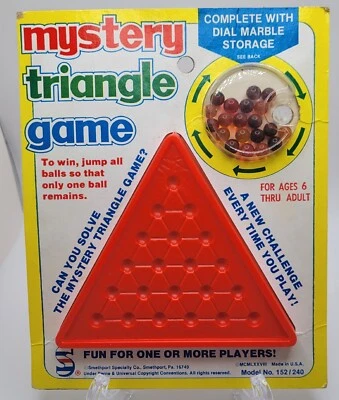 Rare Vintage Mystery Triangle Game Never Used - Image 1 of 4