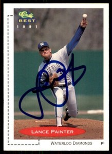1991 Classic Best Waterloo Diamonds Lance Painter Signed IP AUTO Waterloo