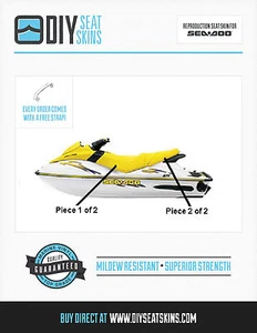 GTS GTX DI LTD GTI LE RFI SEA DOO GIALLO Coprisedile Pelle 96 97 98 99 00 01 02 ^ - Foto 1 di 2