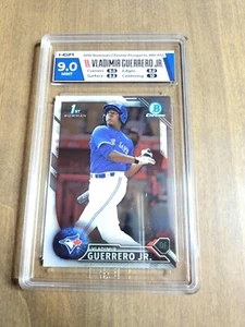 2016 BOWMAN CHROME #BCP55 VLADIMIR GUERRERO JR RC 1ST PROSPECT HGA 9.0 BGS Alt - Picture 1 of 3