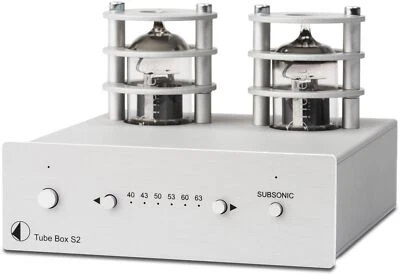 Pro-Ject Tube Box S2 Phono Vorverstärker mit Röhren Silber - Bild 1 von 2