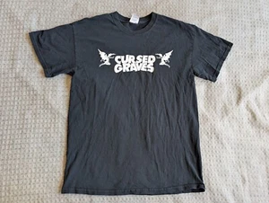 Cursed Graves Shirt Adult Medium Black California Rock Punk San Diego RARE - Picture 1 of 8