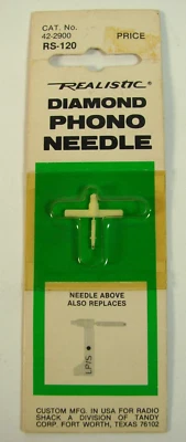 NOS Realistic RS-120 Turntable Phono Diamond Needle Stylus 42-2900 RadioShack - Image 1 of 4