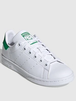Adidas Stan Smith Juniors/Womens  Leather Trainers - 3.5 & 4 & 4.5 - White/Green - Image 1 of 4