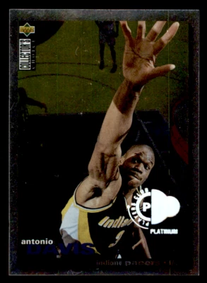 1995 Collector's Choice Antonio Davis  Player's Club Platinum  SR #218 Pacers - Image 1 of 2