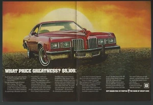 1977 PONTIAC GRAND PRIX 2-page advertisement, Grand Prix print ad - Picture 1 of 3