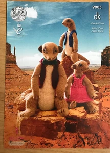 Juguetes Suricata PATRÓN TEJIDO Adultos + Niños Ropa 30cm Alto King Cole 9005 - Imagen 1 de 6