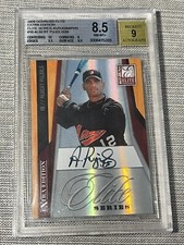 2009 Donruss Elite Extra Edition ALBERT PUJOLS AUTO /20 BGS 8.5 Elite Series