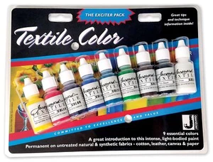 Jacquard Textile Color Exciter Pack .5oz 9/Pkg-Assorted Colors (Pack of 1) - Picture 1 of 1
