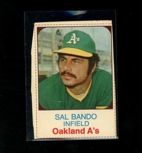  1975 Hostess SAL BANDO #4 Oakland A's 
