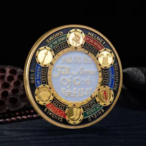 Put On the Whole Armor Of God Challenge Coin Souvenirs Collection Commemorative - Picture 1 of 6