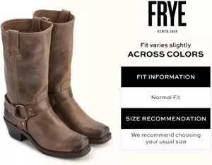 Frye Women's Harness 12R Boot size 7, mid calf, real leather, - Picture 1 of 24