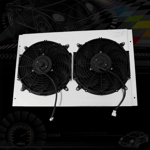 CUBIERTA RADIADOR KKS Y VENTILADORES DOBLES 16" PARA 88-00 CHEVY GMC C/K 2500 3500 7.4 454 V8 Foto 1 de 1