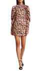 NWT Rotate Birger Christensen Kim Floral Jacquard Dress Whitecap Grey 12 $310