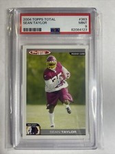 Sean Taylor 2004 Topps Total #363 Base Rookie Card RC PSA 9