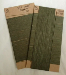 LINEN - Olive - Rotproof - hand sewing thread for leather + canvas  - 18/3 - Picture 1 of 5