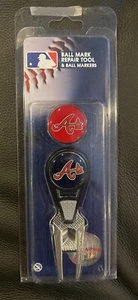 Atlanta Braves Golf Ball Mark Repair Tool & Ball Marker - Picture 1 of 2