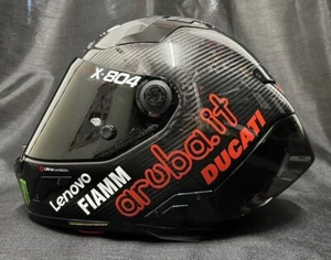 Nolan X804RS Gloss Carbon FREE ARUBA DUCATI DECALS Motorbike X-Lite WSB Helmet - Picture 1 of 10