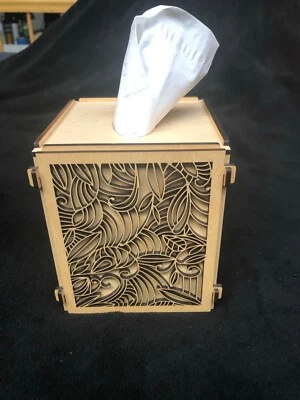 Tissue Box  Laser Wood  Foto 1 de 4