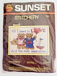 Kit Ricamo Crewel Cutchery ORSO NECESSITÀ 735 Non aperto Danneggiato - Foto 1 di 6