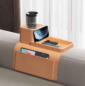 Multi-Functional Sofa Arm Tray - Spill-Proof Cup Holder with Anti-Slip Design - Picture 1 of 5