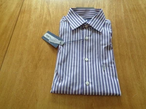 Stafford lila Banker 14 1/2 32 -33 LANGARMSHIRT BRANDNEU MIT ETIKETT - Bild 1 von 2