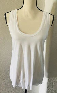 Banana Republic Racerback Tank Top Lightweight White Sz XS - Picture 1 of 5