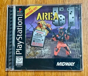 Area 51 (Sony PlayStation 1, 1996) PS1 Black Label komplett mit Handbuch - Bild 1 von 8