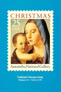 #2514 FD Program 25c Christmas Madonna Stamp w/12 autographs - Picture 1 of 1