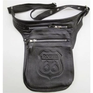 Bolsa pierna piel Roxton Moscow ROUTE 66 piel alta calidad ajuste - Imagen 1 de 3