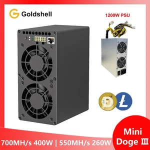 Goldshell Mini Doge Ⅲ Miner Doge Coin LTC Dual Mode 700M or 550M with 1200W PSU - Picture 1 of 4