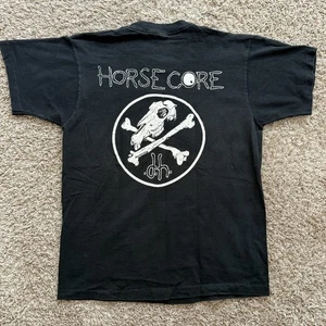 Vintage 1988 Dead Horse Core Band Tee Black T-Shirt Men’s Size Large RARE - Picture 1 of 7