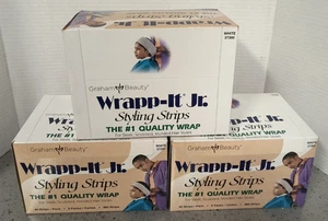 (3) Boxen Graham Professional Beauty Wrapp-It Jr Stylingstreifen weiß #37300 - Bild 1 von 2