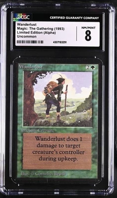 WANDERLUST Alpha CGC 8 Vintage MTG [Nostalgium] - Image 1 of 2