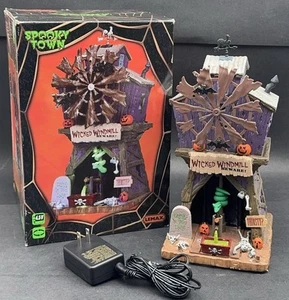 Lemax Spooky Town Wicked Windmill #15203 Retired  2011 w/ Box Complete & Working - Picture 1 of 12