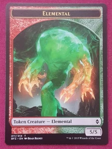 Magic The Gathering BATTLE FOR ZENDIKAR ELEMENTAL 11 TOKEN card MTG - Picture 1 of 2