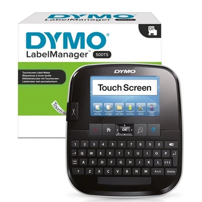 Dymo Labelmanager 500 Touch Screen Desktop Label Printer Qwerty Keyboard Black/S - Image 1 of 3