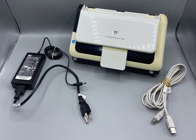 HP Scanjet Professional Pro 3000 Scanner Yellowed with AC Adapter Tested Works - Image 1 of 4