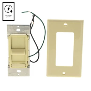 Leviton Decora Slide Light Dimmer Switch Low Voltage Ivory 600VA 450W 6611-PI - Picture 1 of 7
