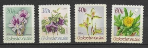 Tchécoslovaquie 1967 fleurs série de 4 timbres neufs MNH /TE5660 - Imagen 1 de 1