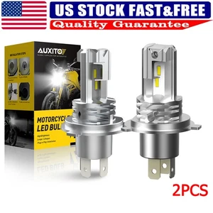 Motorcycle H4 LED Headlight Bulb Conversion Low Kit Beam Bright CANBus 6500K X2 - Picture 1 of 13
