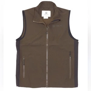 Beretta Water-Repellent Windshell Full-Zip Vest Darkbrown Sm lightweight NWT - Picture 1 of 11