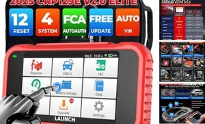 Escáner CRP129E V2.0 Elite 2025 OBD2, FCA AutoAuth, 12 restablecimientos, - Imagen 1 de 8